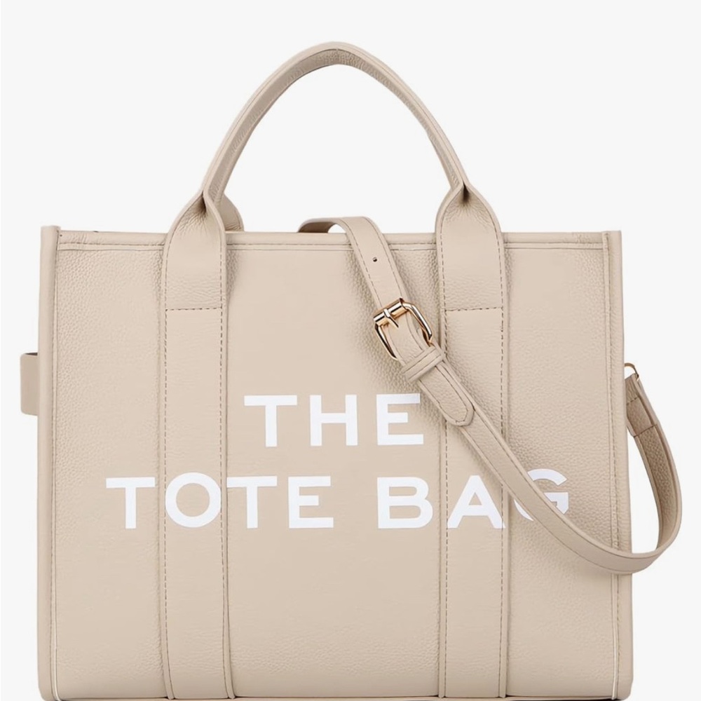 Beige Tote Shoulder Bag